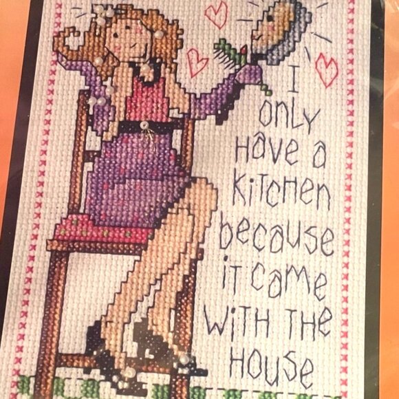 Cross Stitch Kit Design Works Crafts Kitchen Included #9767 Counted 5x7 - Picture 2 of 4